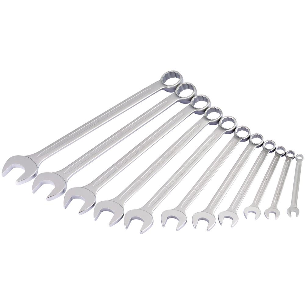 11 Piece Long Combination Spanner Set Whitworth