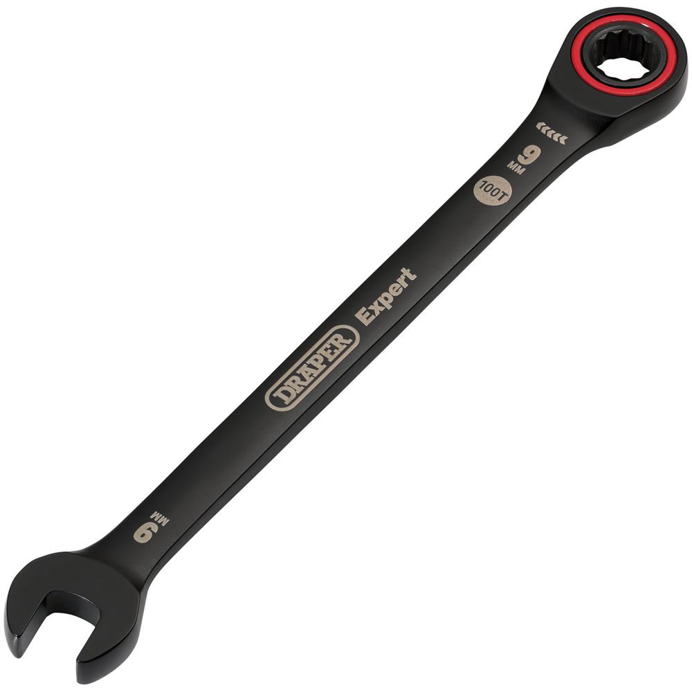 Draper Expert Hi-Torq Ratchet Combination Spanner 9mm