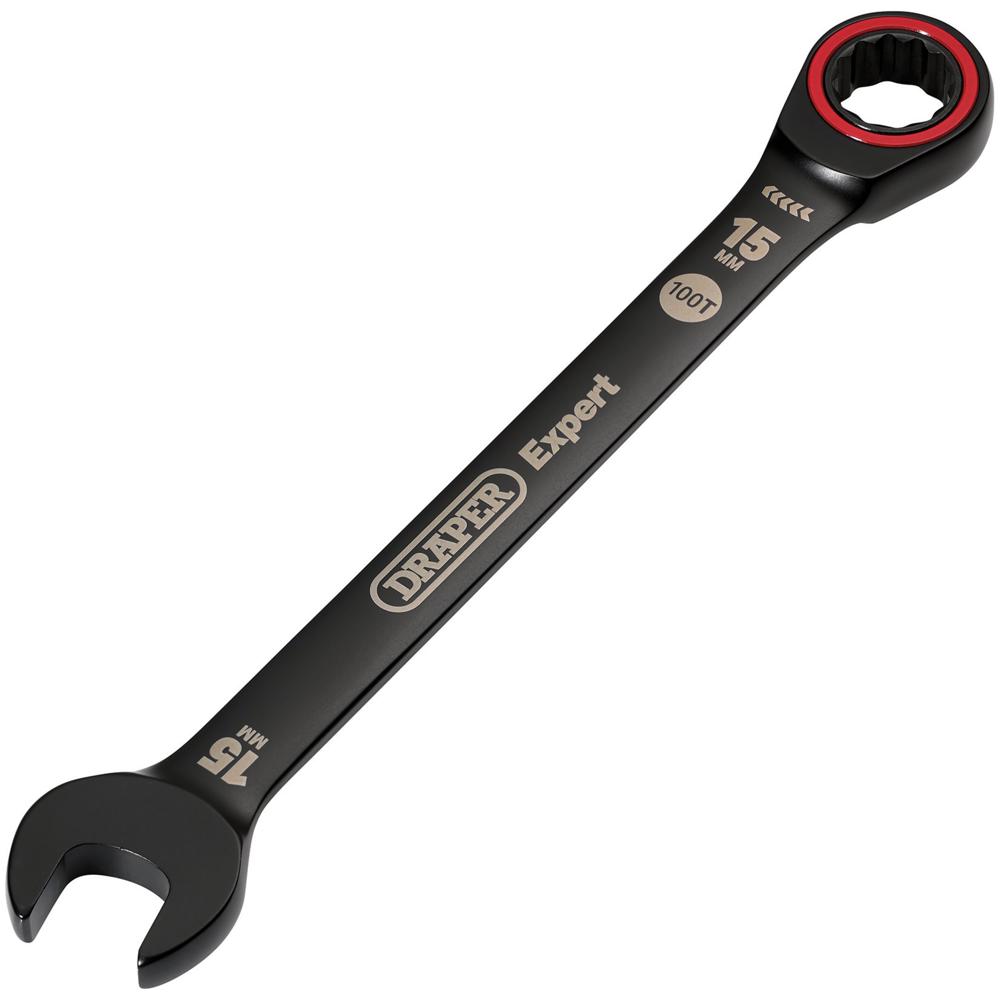 Draper Expert Hi-Torq Ratchet Combination Spanner 15mm
