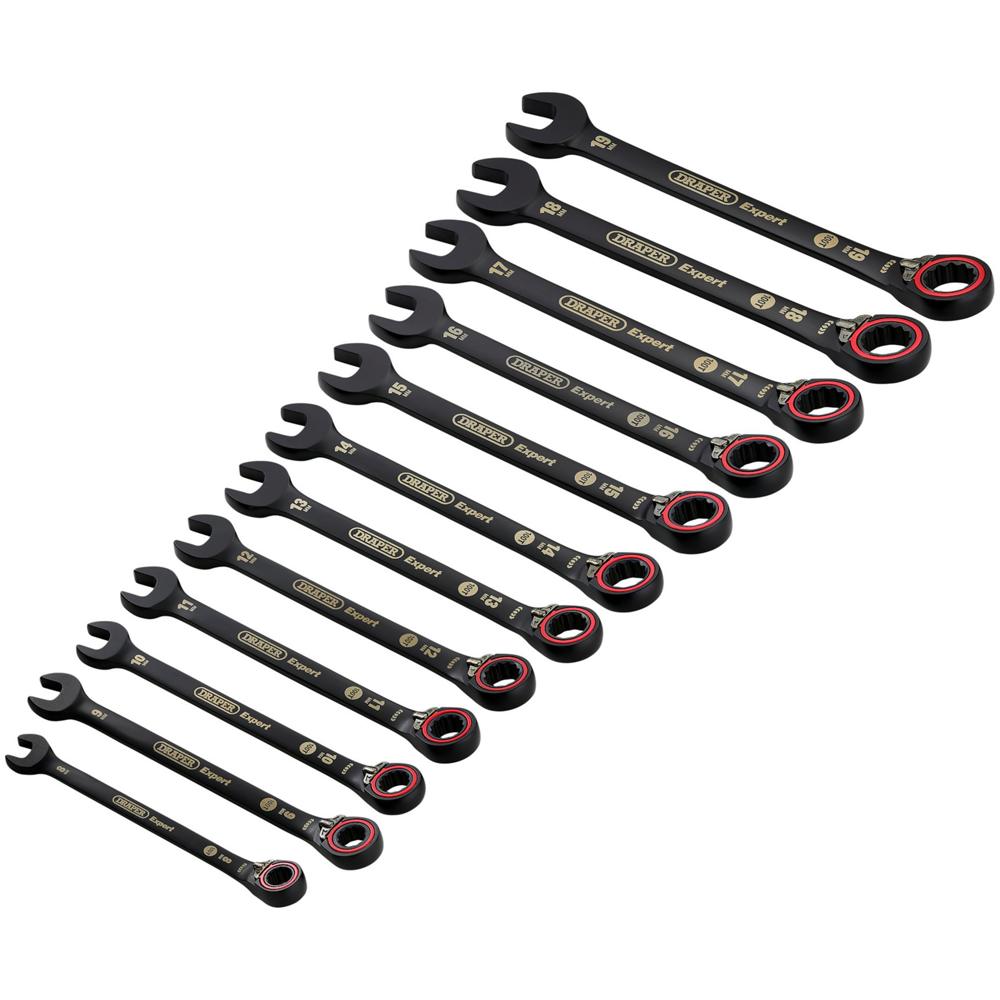 Click to view product details and reviews for Draper Expert Hi Torq 12 Piece Reversible Ratchet Combination Spanner Set. Click to view product details and reviews for Draper Expert Hi Torq 12 Piece Reversible Ratchet Combination Spanner Set.