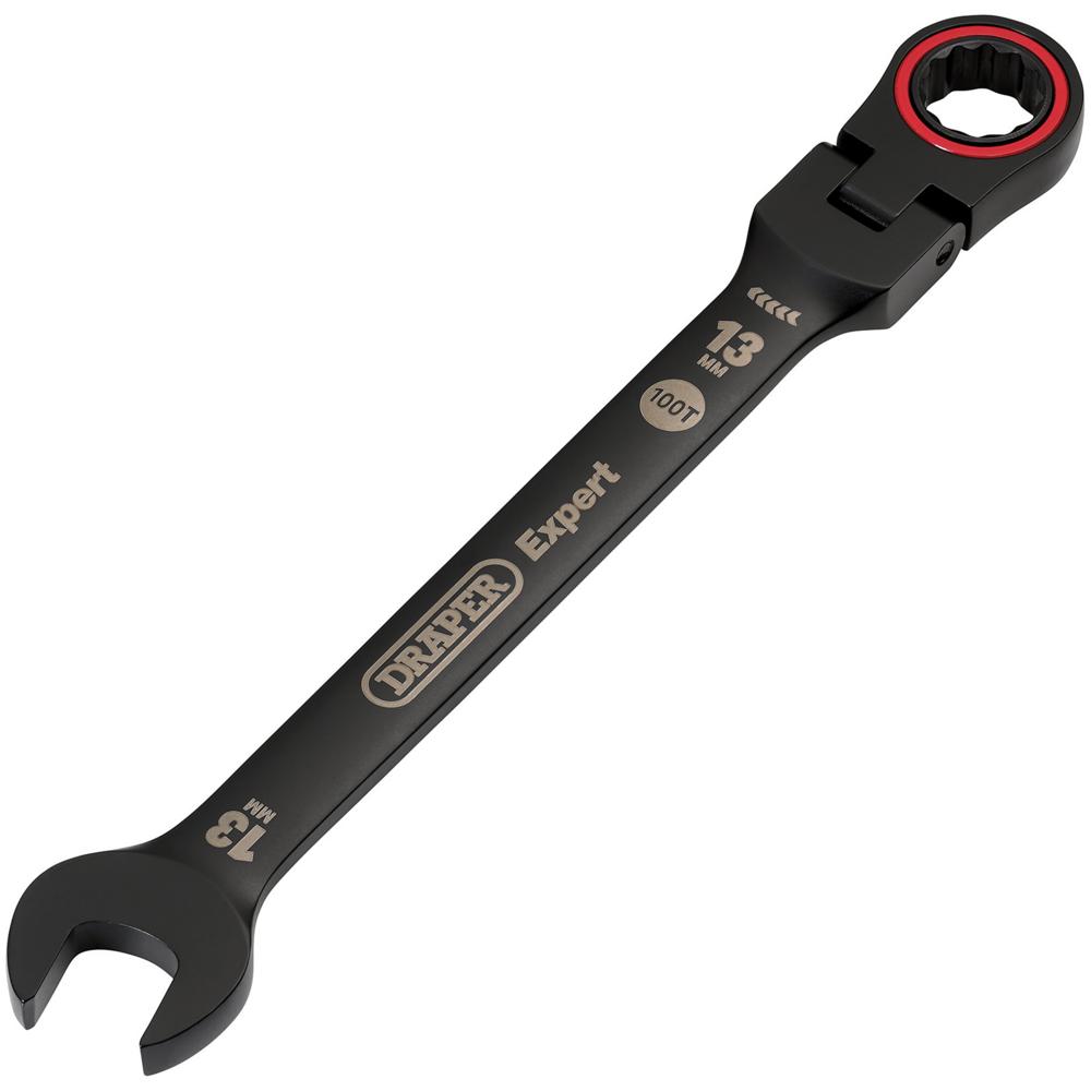 Draper Expert Hi-Torq Flexible Head Ratchet Combination Spanner 13mm