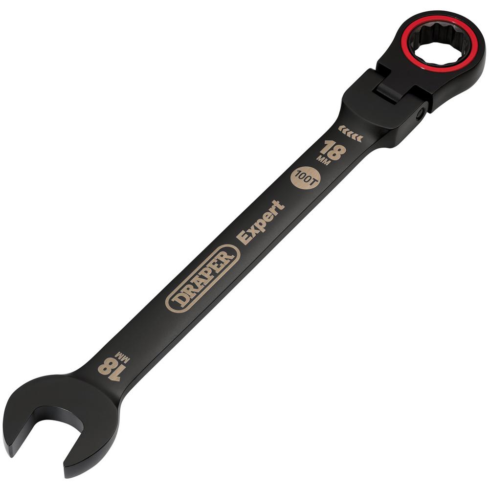 Click to view product details and reviews for Draper Expert Hi Torq Flexible Head Ratchet Combination Spanner 18mm.
