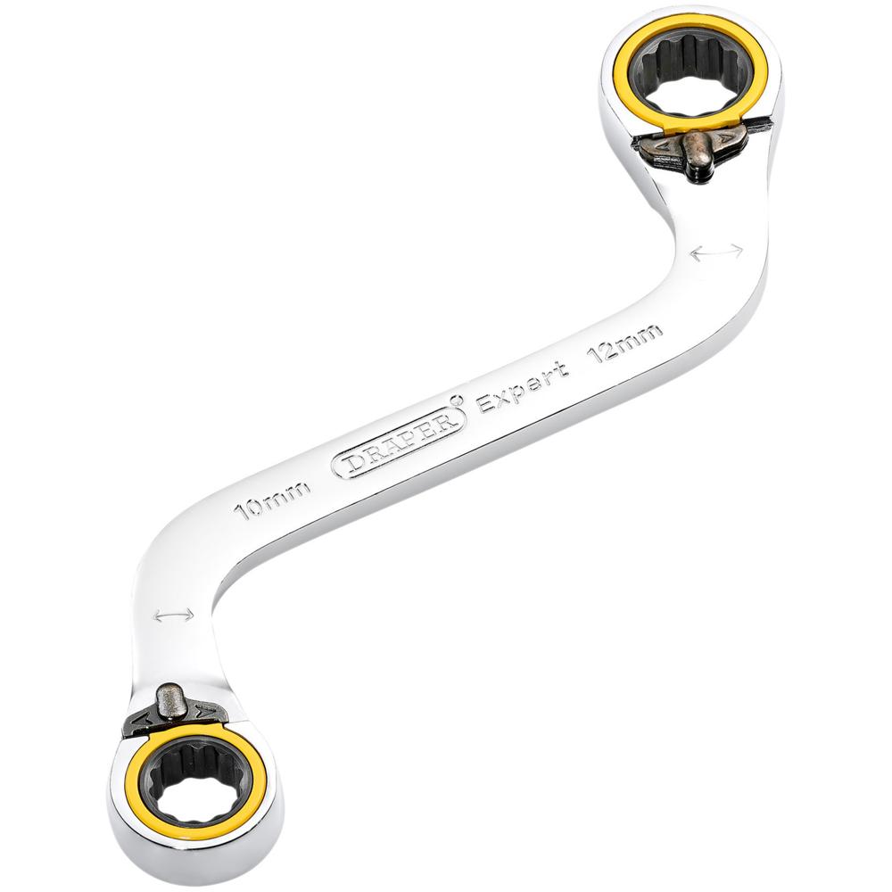 Draper Expert Hi Torq Double Ring Ratchet S Spanner 10mm x 12mm