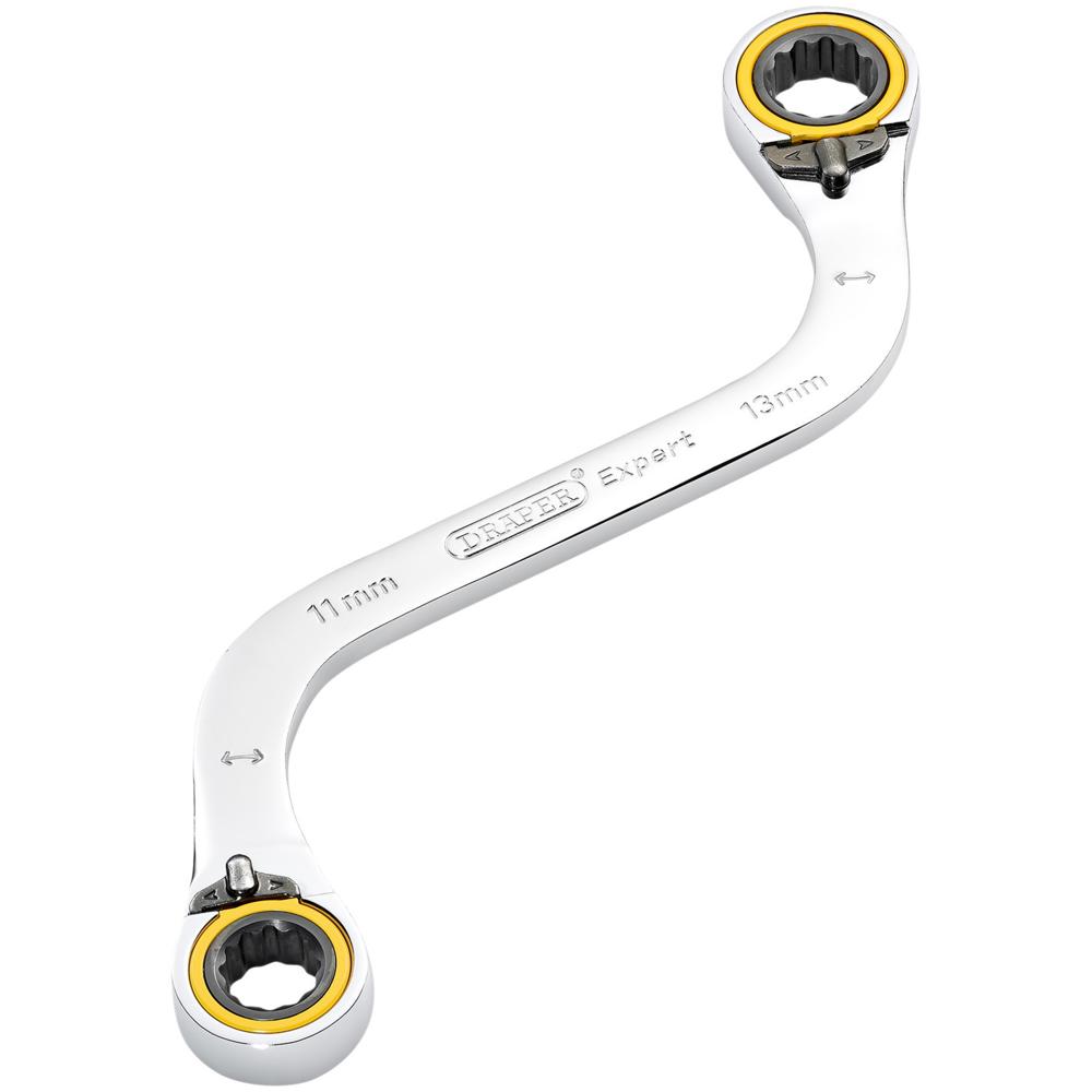 Draper Expert Hi Torq Double Ring Ratchet S Spanner 11mm x 13mm