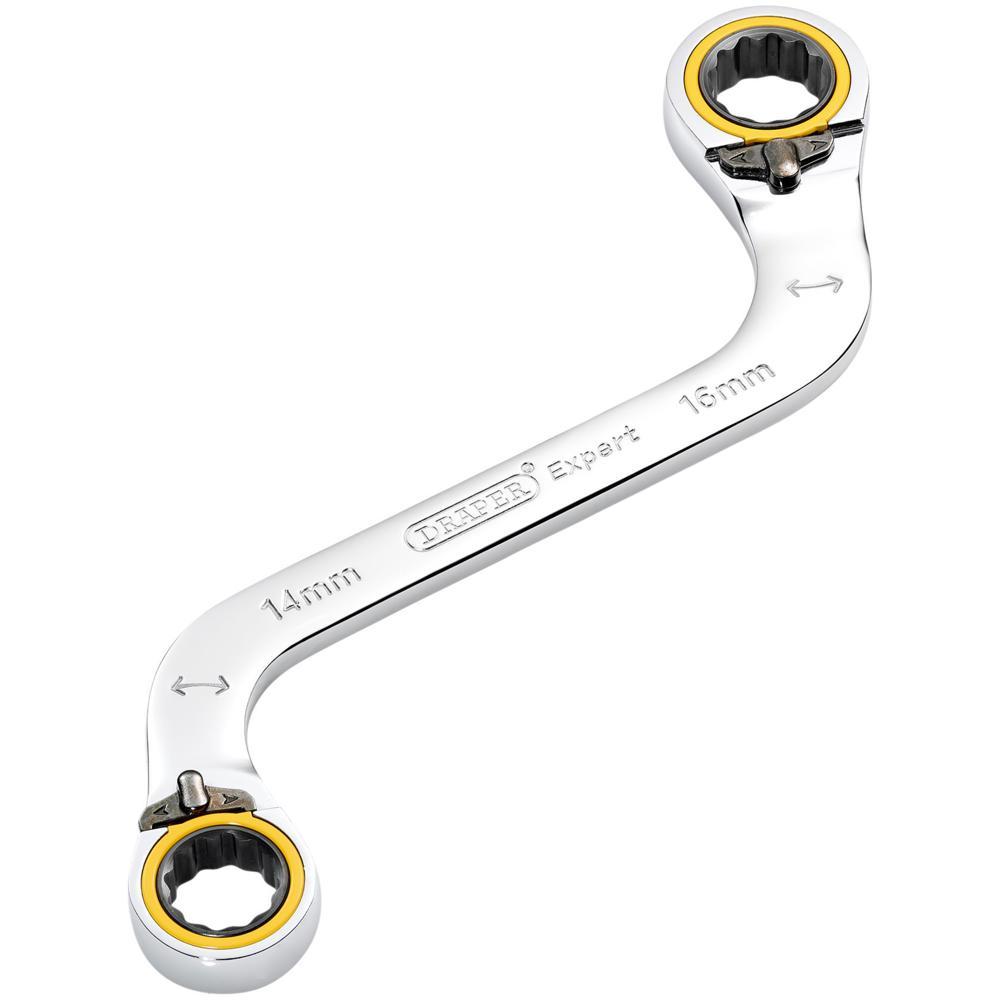 Draper Expert Hi Torq Double Ring Ratchet S Spanner 14mm x 16mm