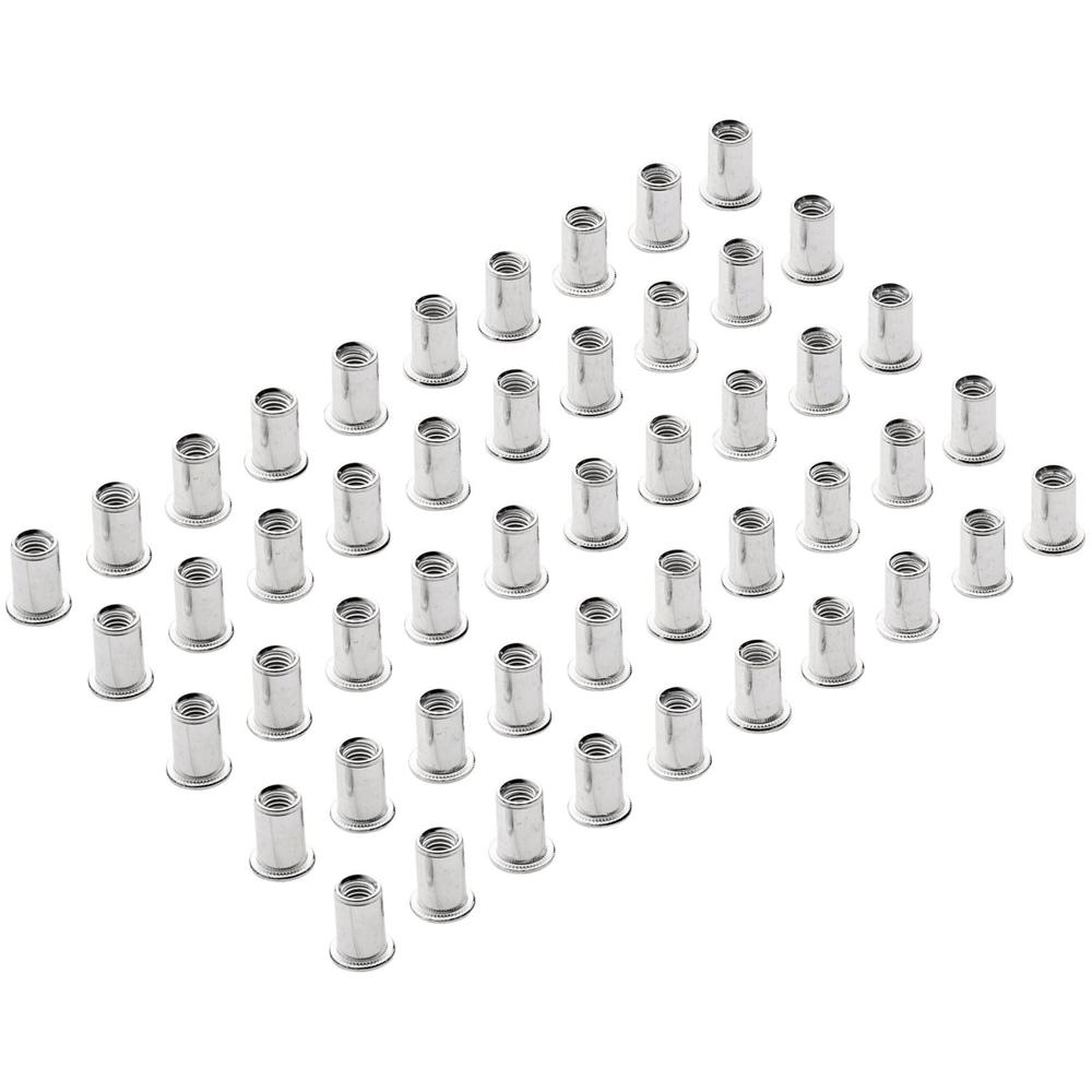 Draper Zinc Plated Threaded Insert Rivet Nuts M6 Thread Pack of 50