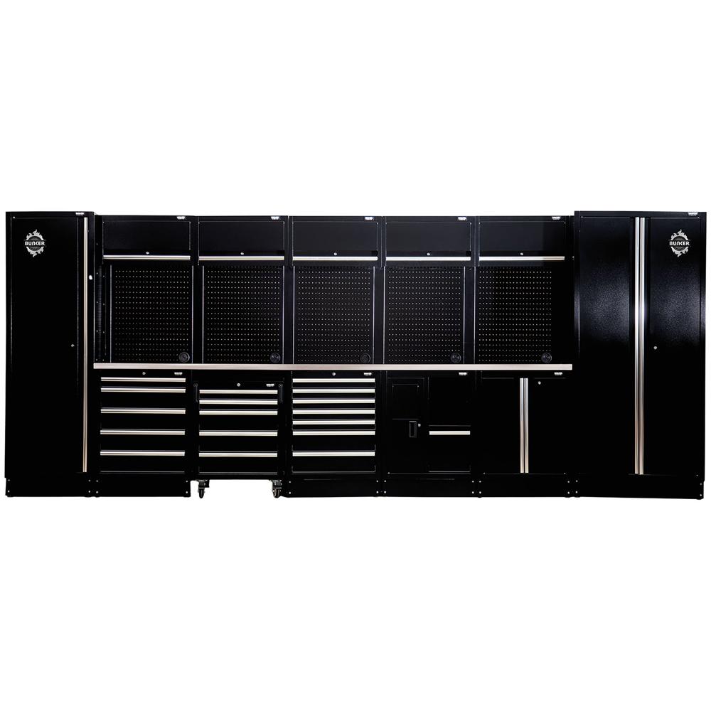 Bunker 25 Piece Stainless Steel Worktop Modular Storage System