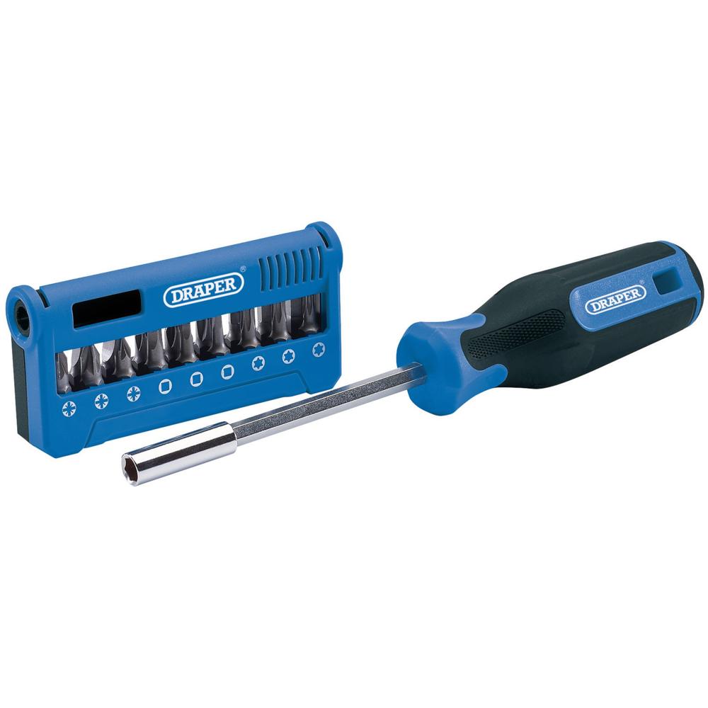 Draper Screwdriver & Bit Set 1/4 Inch Magnetic Holder - 19 Piece - Image 8