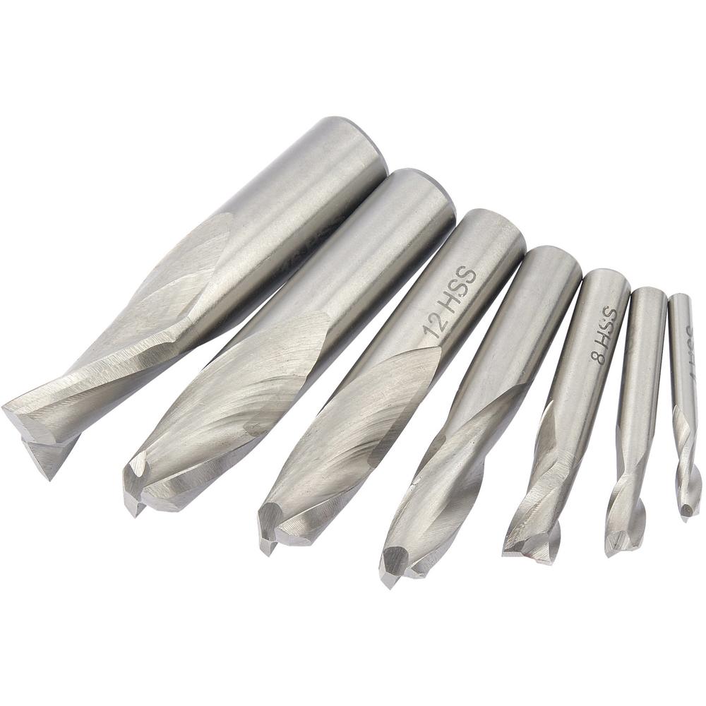 Draper 4 Piece Hss End Mill Set For 34023 Milling And Drilling Machine