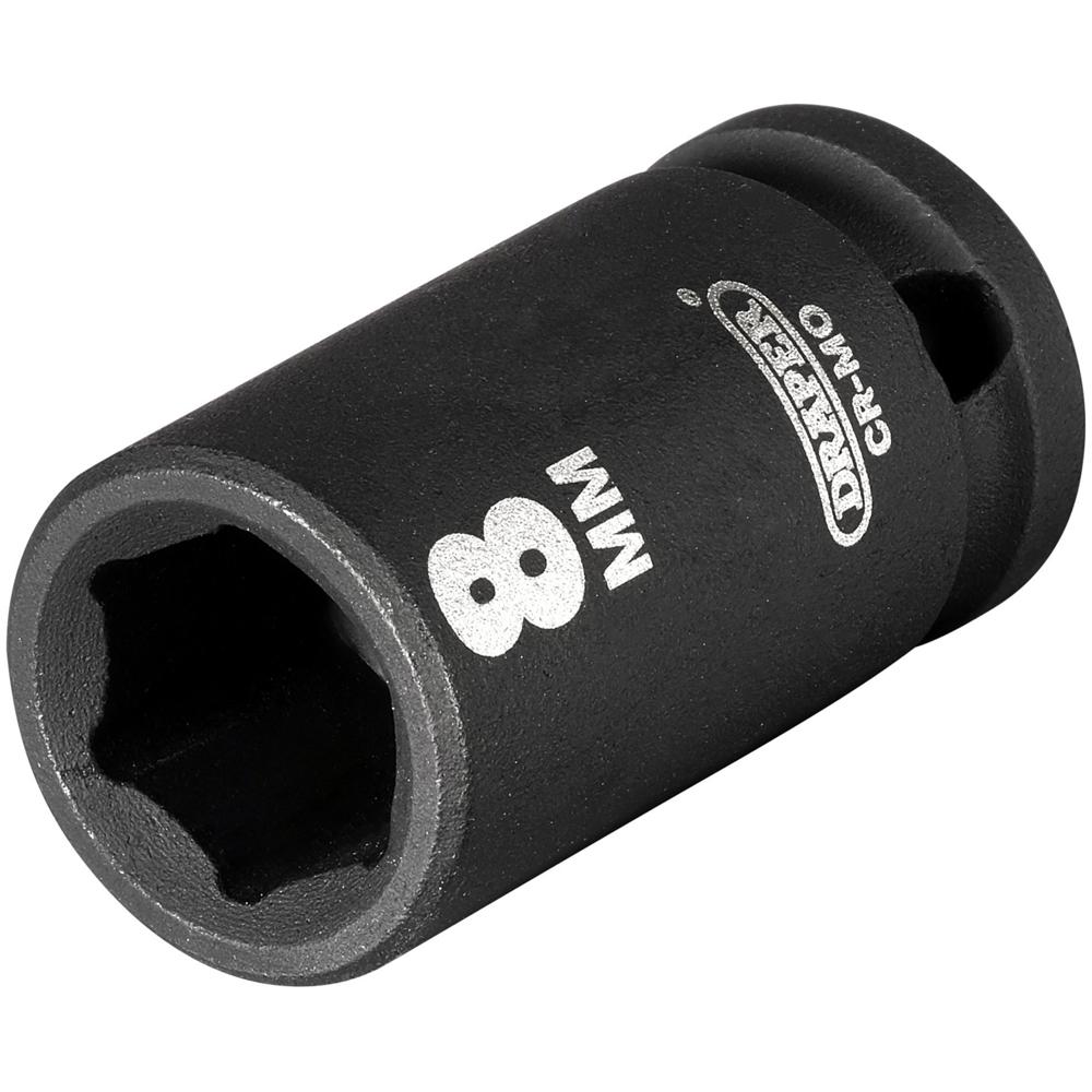 Draper Expert 1/4" Drive Hi Torq Hexagon Impact Socket Metric 1/4" 8mm