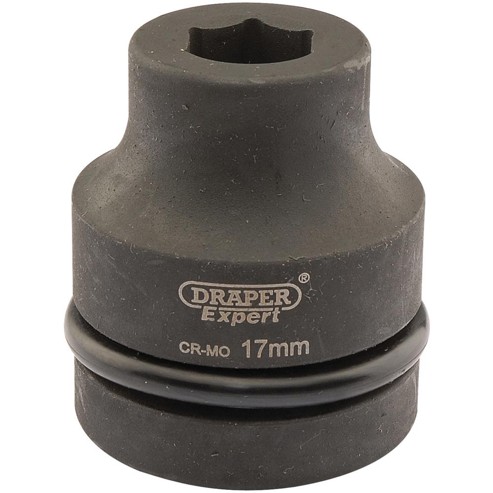 Draper Expert 1" Drive Hexagon Impact Socket Metric 1" 17mm