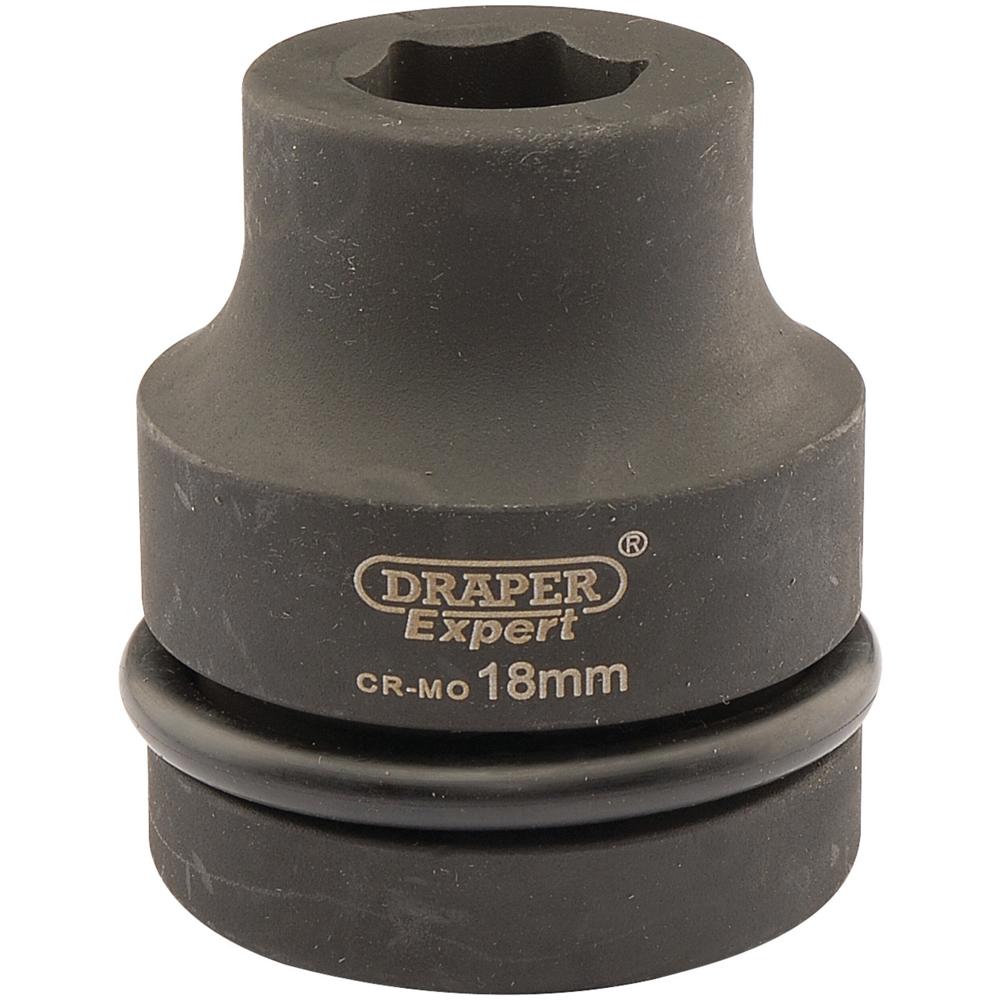 Draper Expert 1" Drive Hexagon Impact Socket Metric 1" 18mm