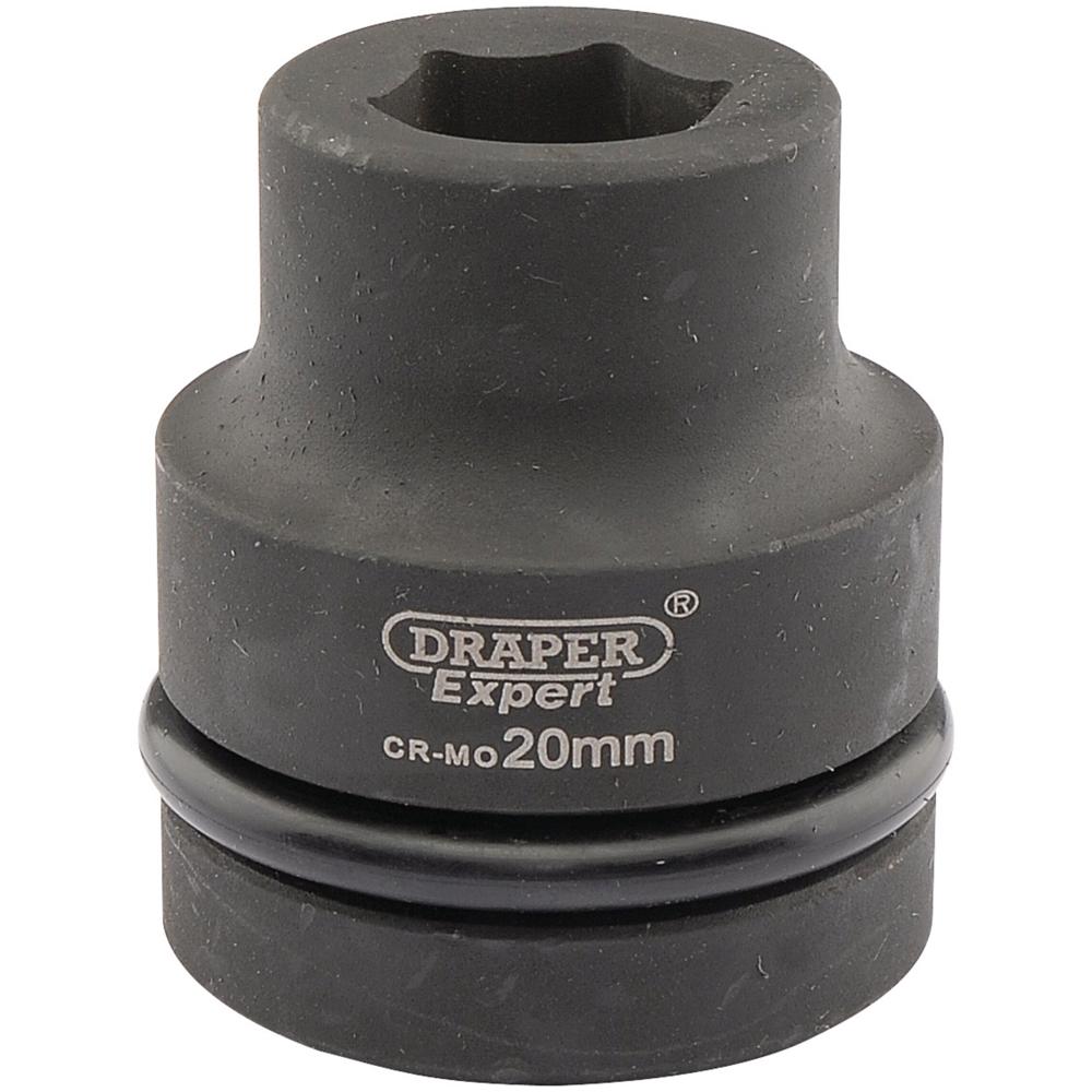 Draper Expert 1" Drive Hexagon Impact Socket Metric 1" 20mm