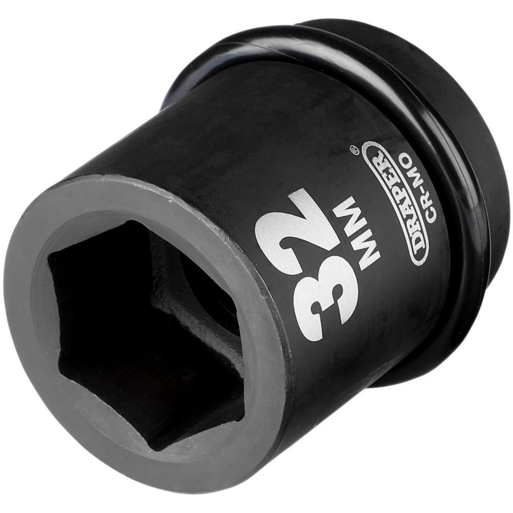 Draper Expert 1" Drive Hexagon Impact Socket Metric 1" 32mm