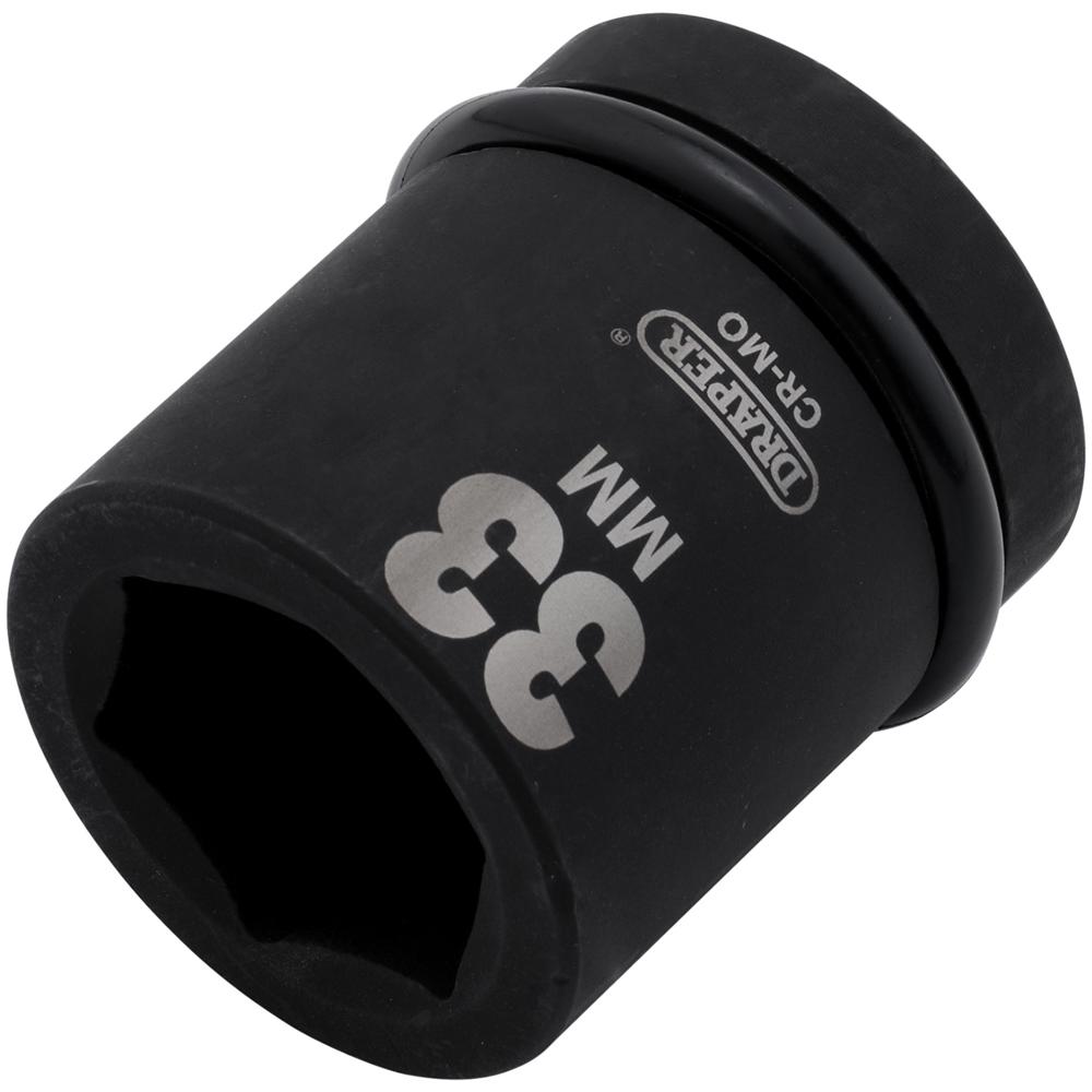 Draper Expert 1" Drive Hexagon Impact Socket Metric 1" 33mm