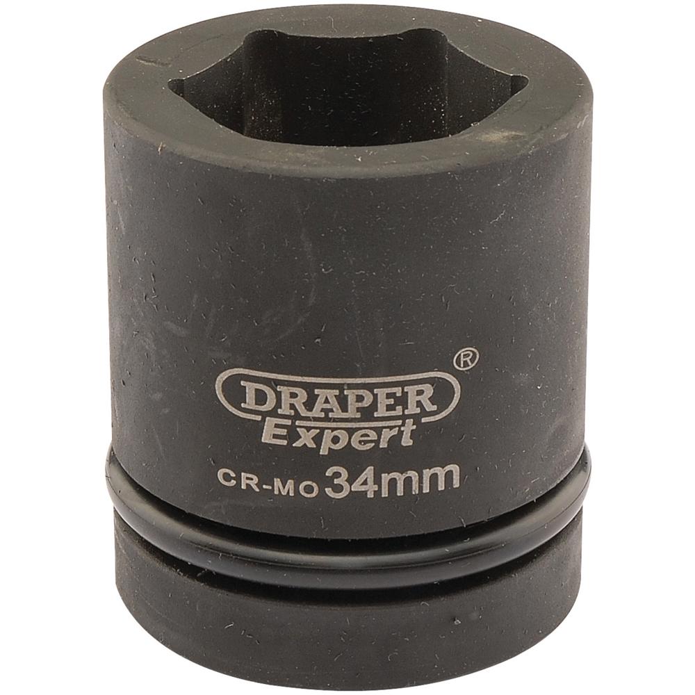 Draper Expert 1" Drive Hexagon Impact Socket Metric 1" 34mm