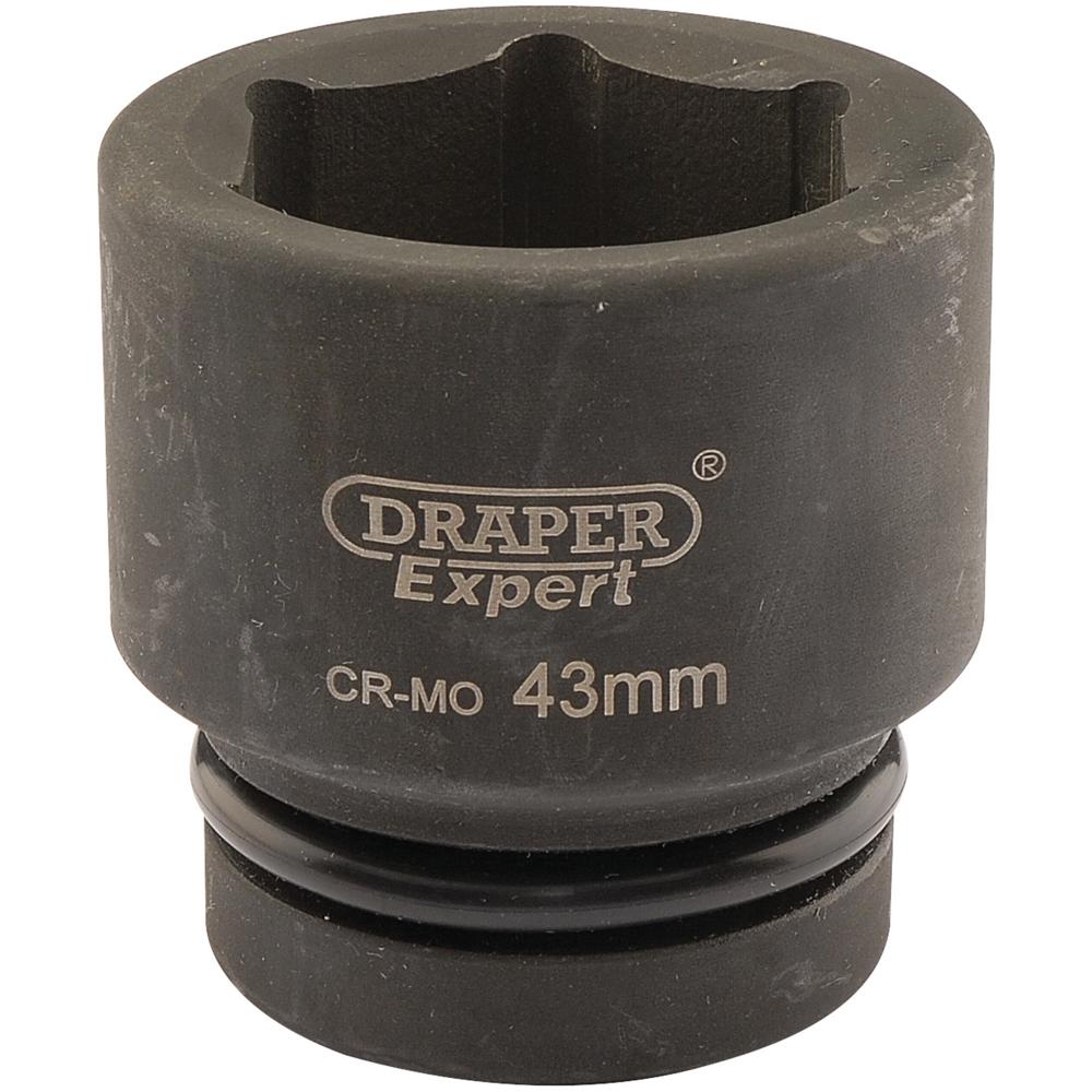 Draper Expert 1" Drive Hexagon Impact Socket Metric 1" 43mm