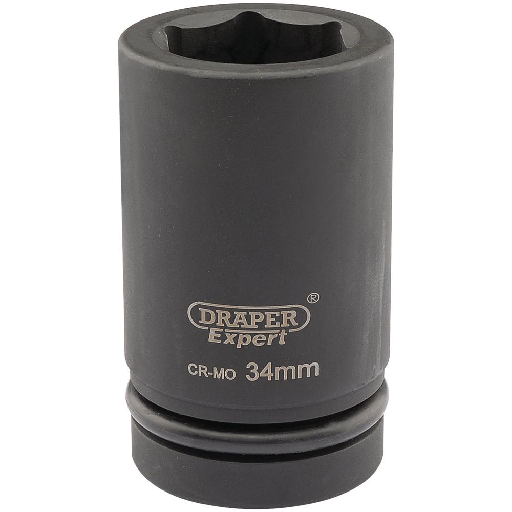 Draper Expert 1" Drive Deep Hexagon Impact Socket Metric 1" 34mm