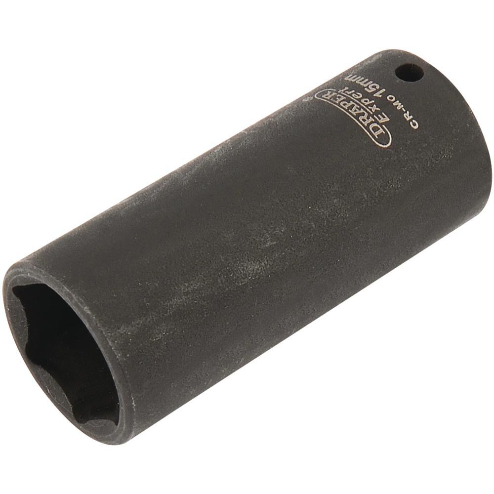Draper Expert 1/4" Drive Hi Torq Hexagon Deep Impact Socket Metric 1/4" 15mm
