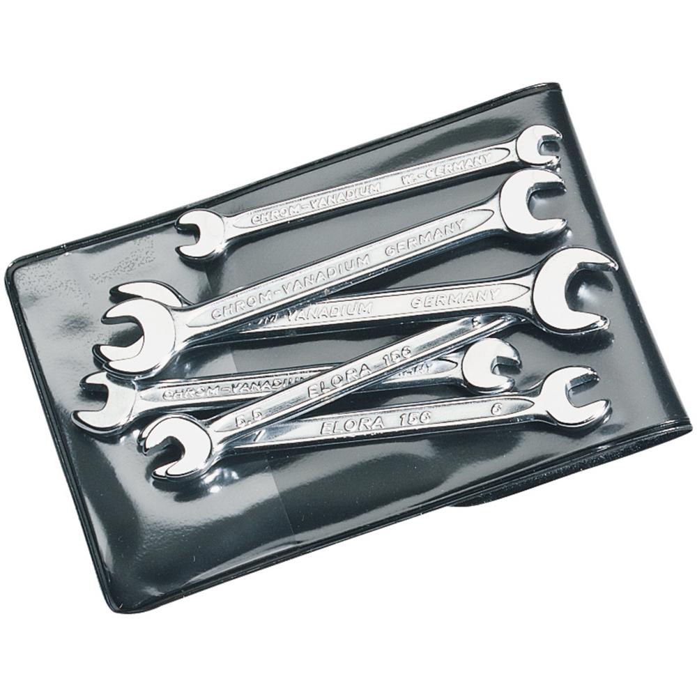 Elora 6 Piece Midget Double Open End Spanner Set