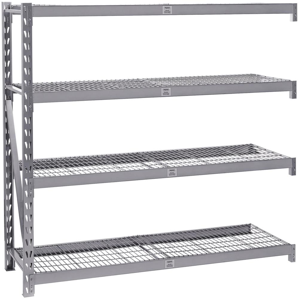Expert Heavy Duty Steel 4 Shelf Racking Extension Unit
