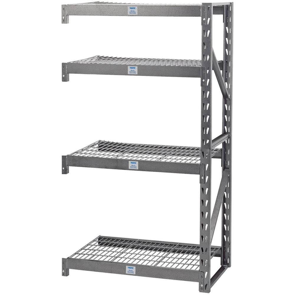 Expert Heavy Duty Steel 4 Shelf Racking Extension Unit
