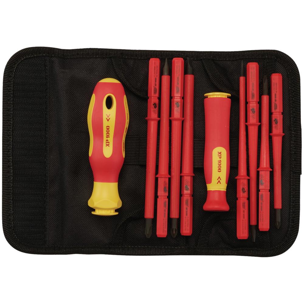 Expert 10 Piece VDE Insulated Screwdriver Set