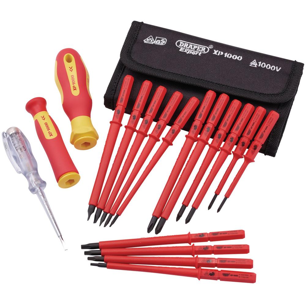 Draper Expert 18 Piece VDE Insulated Screwdriver Set