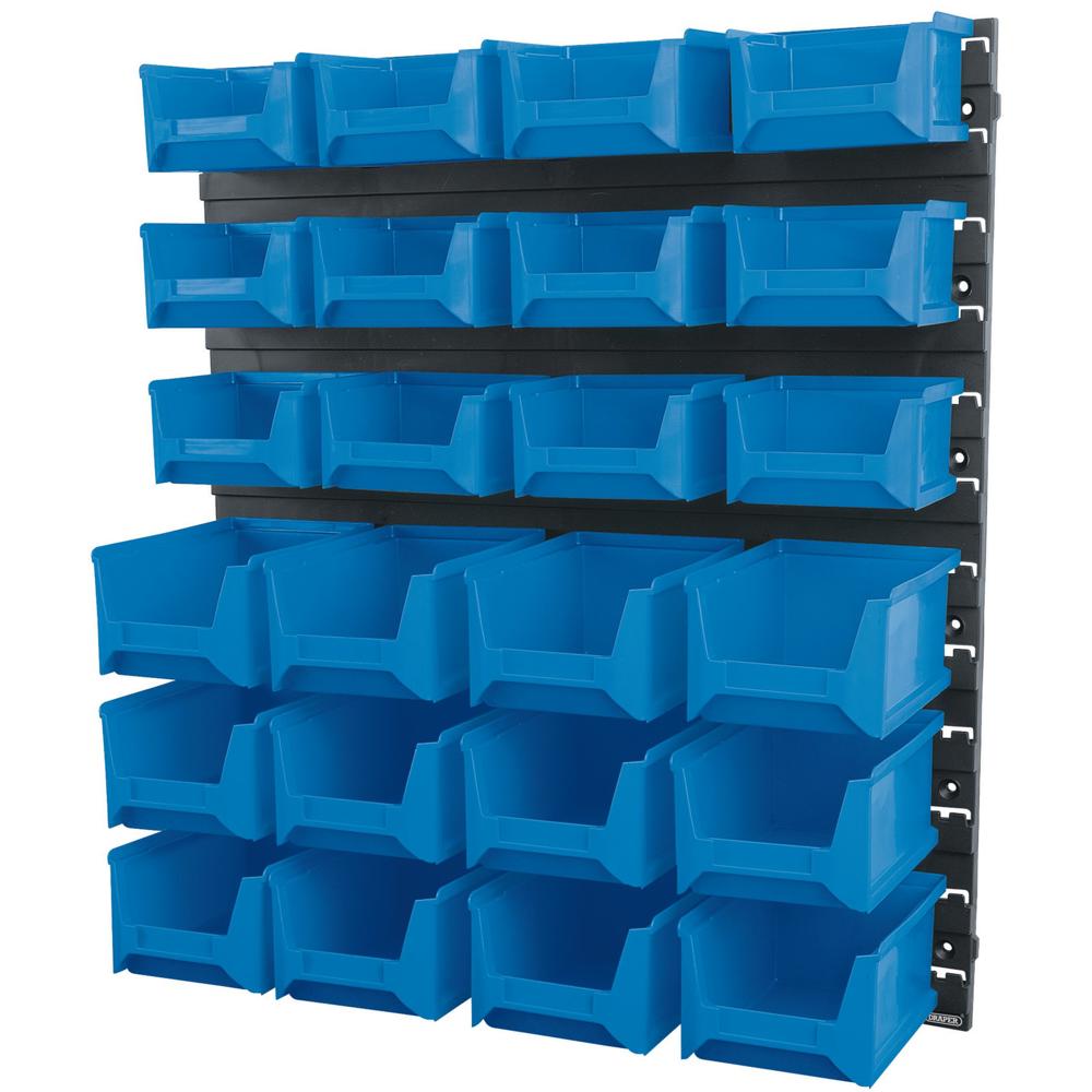 Wall Storage Unit with 24 Bins Small / Medium