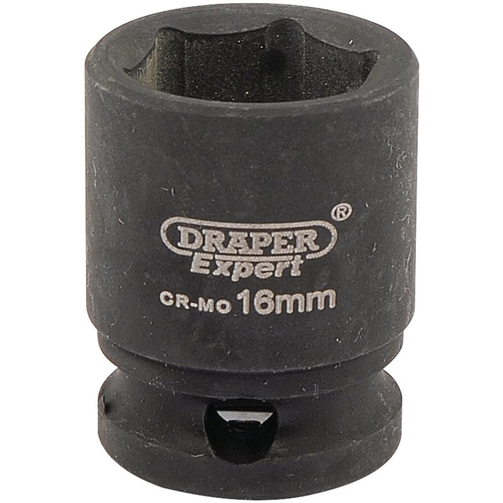 Draper Expert 3/8" Drive Hi-Torq Hexagon Impact Socket Metric 3/8" 16mm