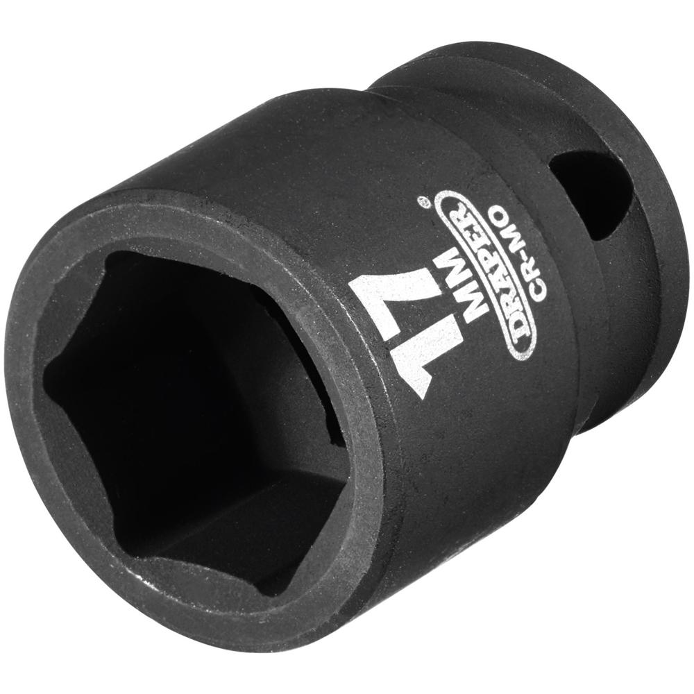 Draper Expert 3/8" Drive Hi-Torq Hexagon Impact Socket Metric 3/8" 17mm