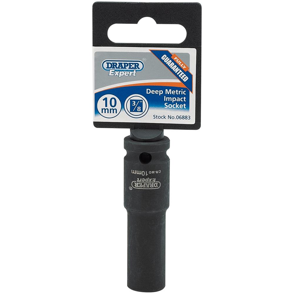 Draper Expert 3/8" Drive Hi Torq Deep Hexagon Impact Socket Metric 3/8" 10mm
