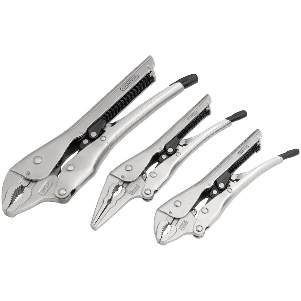 Draper 3 Piece Auto Locking Pliers Set