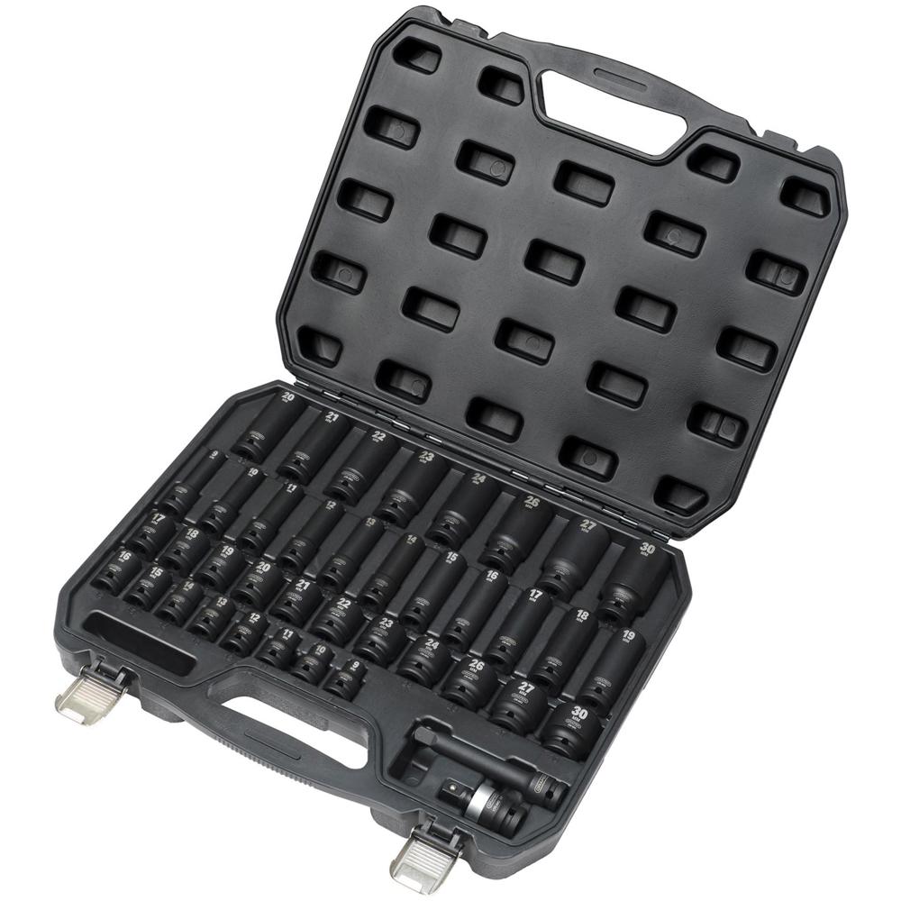 Draper Hi TORQ 40 Piece 1/2" Drive Hexagon Impact Socket Set 1/2