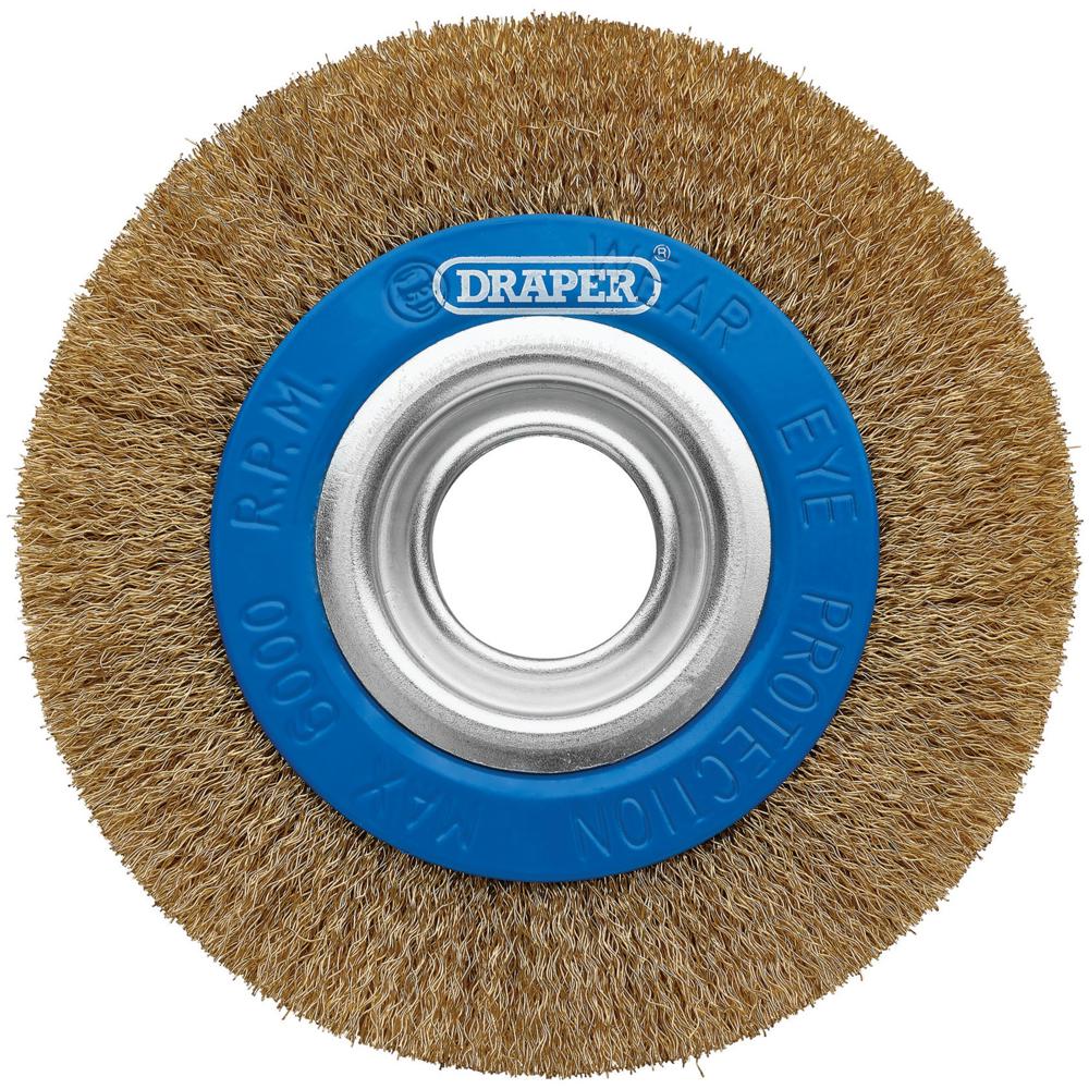 Brassed Steel Bench Grinder Wire Wheel Brush