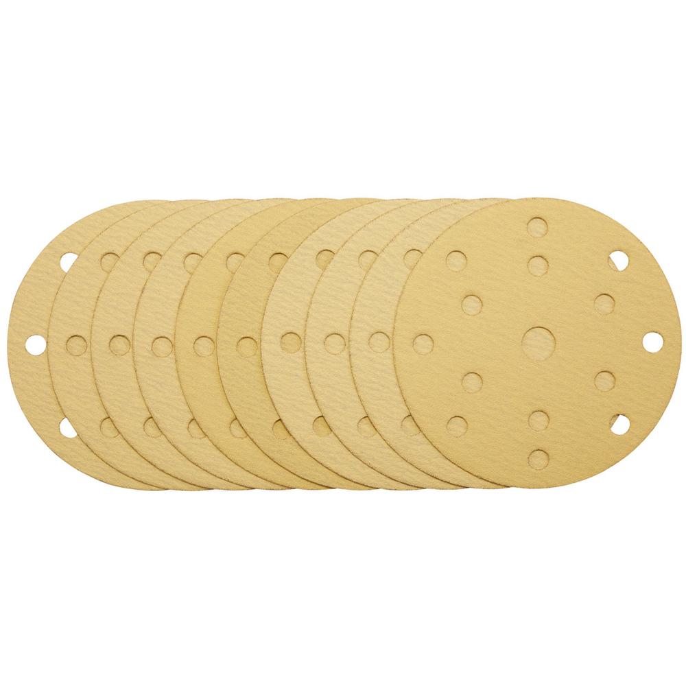 Gold Hook and Loop Sanding Discs 150mm