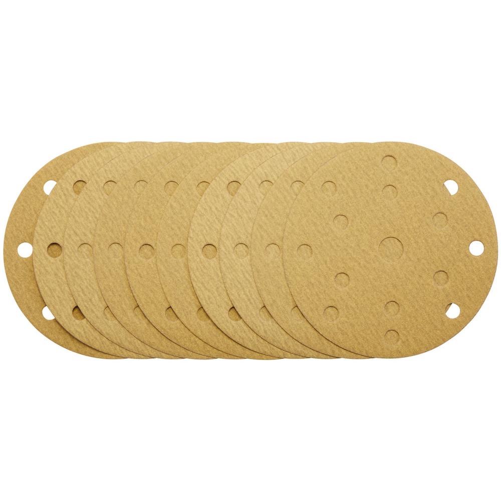Gold Hook and Loop Sanding Discs 150mm