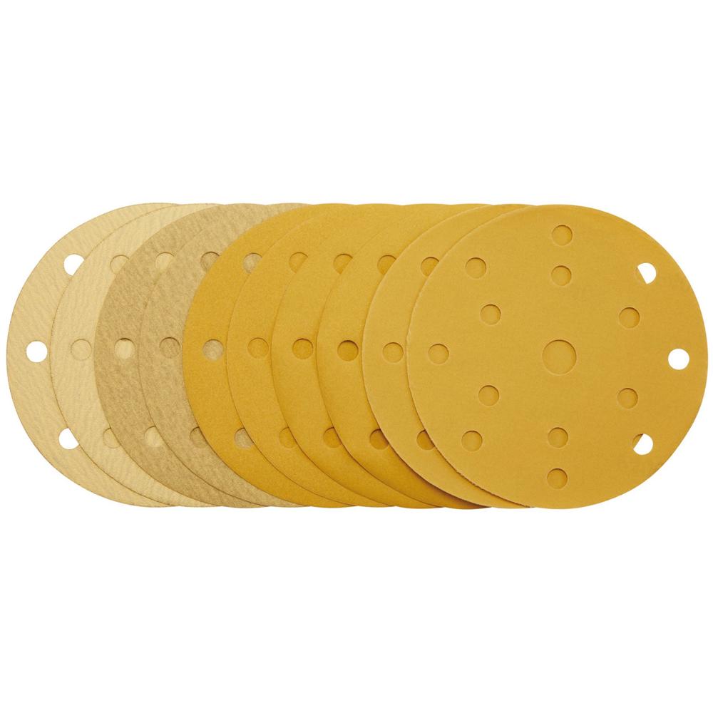 Gold Hook and Loop Sanding Discs 150mm