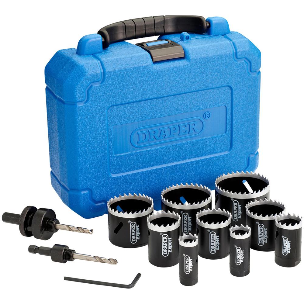 Click to view product details and reviews for Draper Expert 12 Piece Cobalt Hole Saw Set.