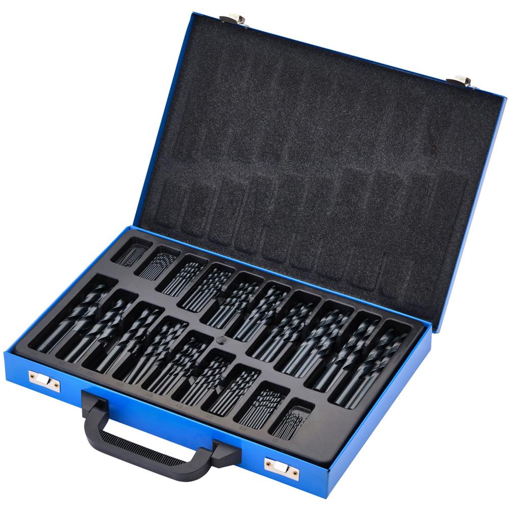 170 Piece Black Oxide Coated HSS Drill Bit Set