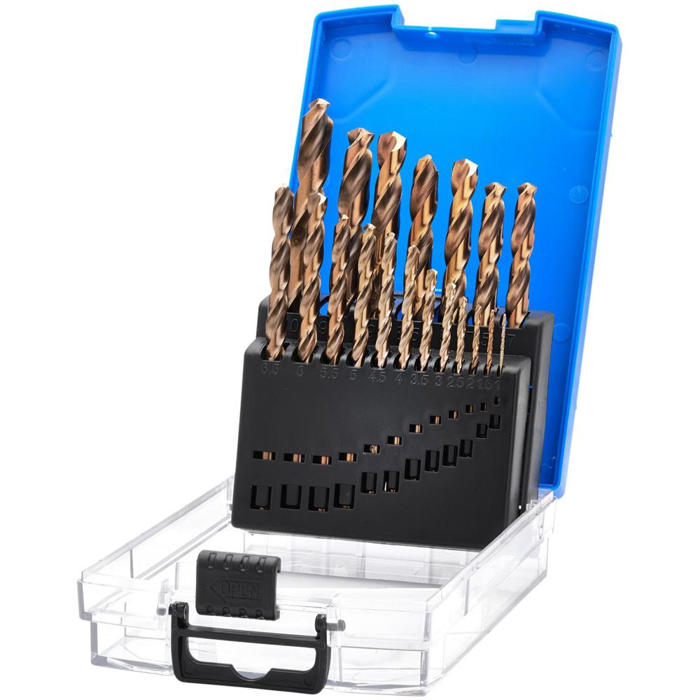 Expert 19 Piece HSSE M35 Cobalt Drill Bit Set