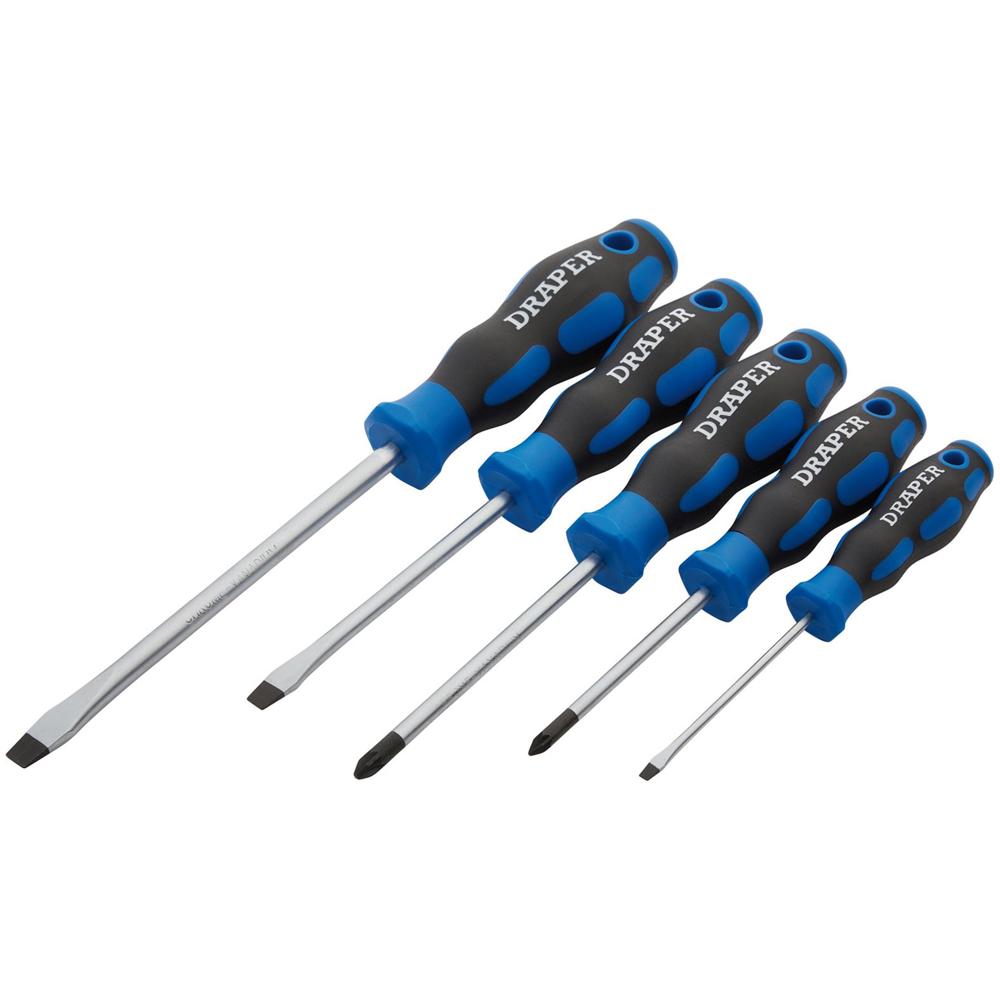 5 Piece Soft Grip Screwdriver Set