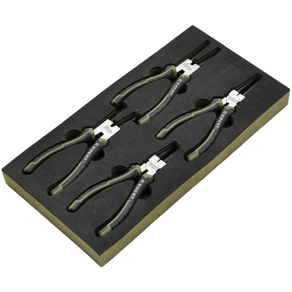Expert 4 Piece Circlip Pliers Set in Foam Tray