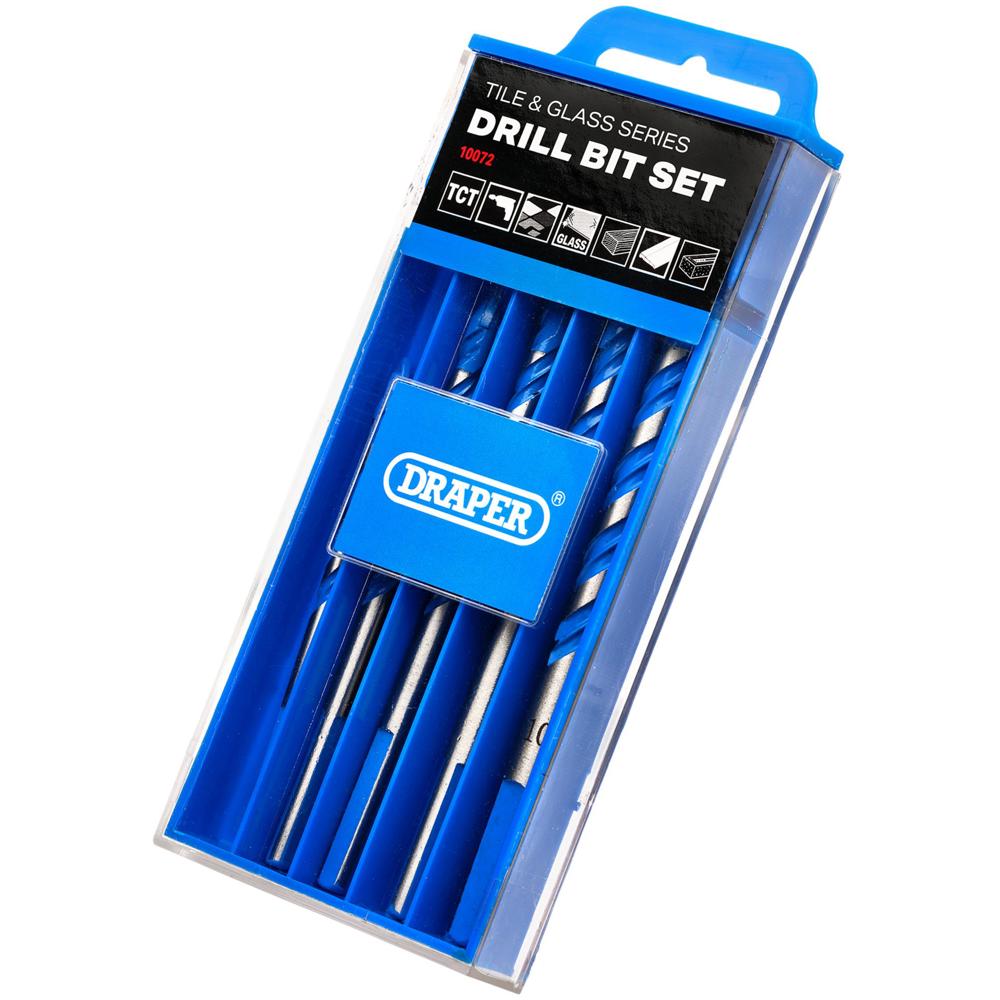 6 Piece Multi Purpose TCT Tile and Glass Drill Bit Set