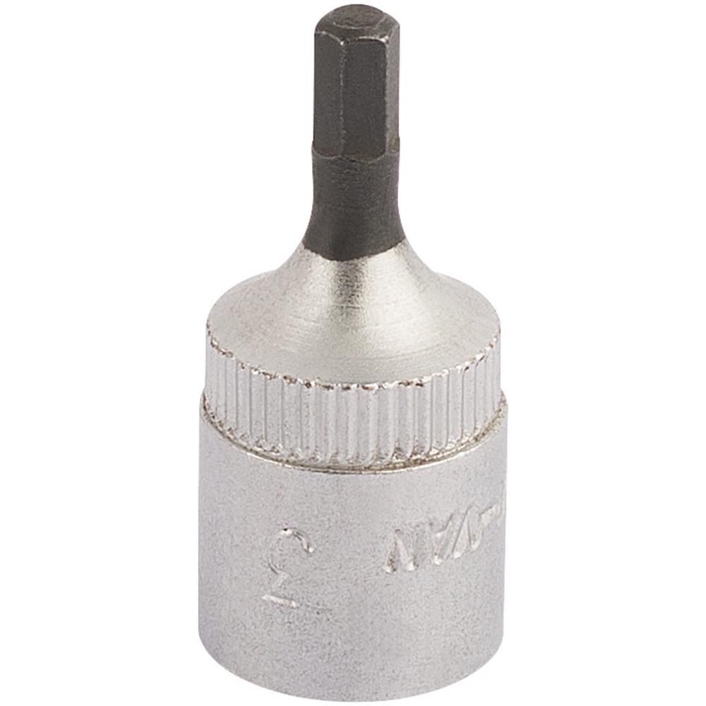 Elora 1/4" Drive Hexagon Socket Bit Metric 1/4" 3mm