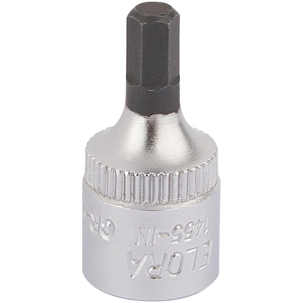 Elora 1/4" Drive Hexagon Socket Bit Metric 1/4" 4mm