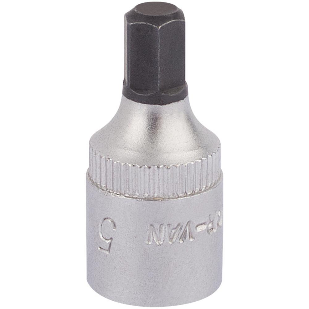 Elora 1/4" Drive Hexagon Socket Bit Metric 1/4" 5mm