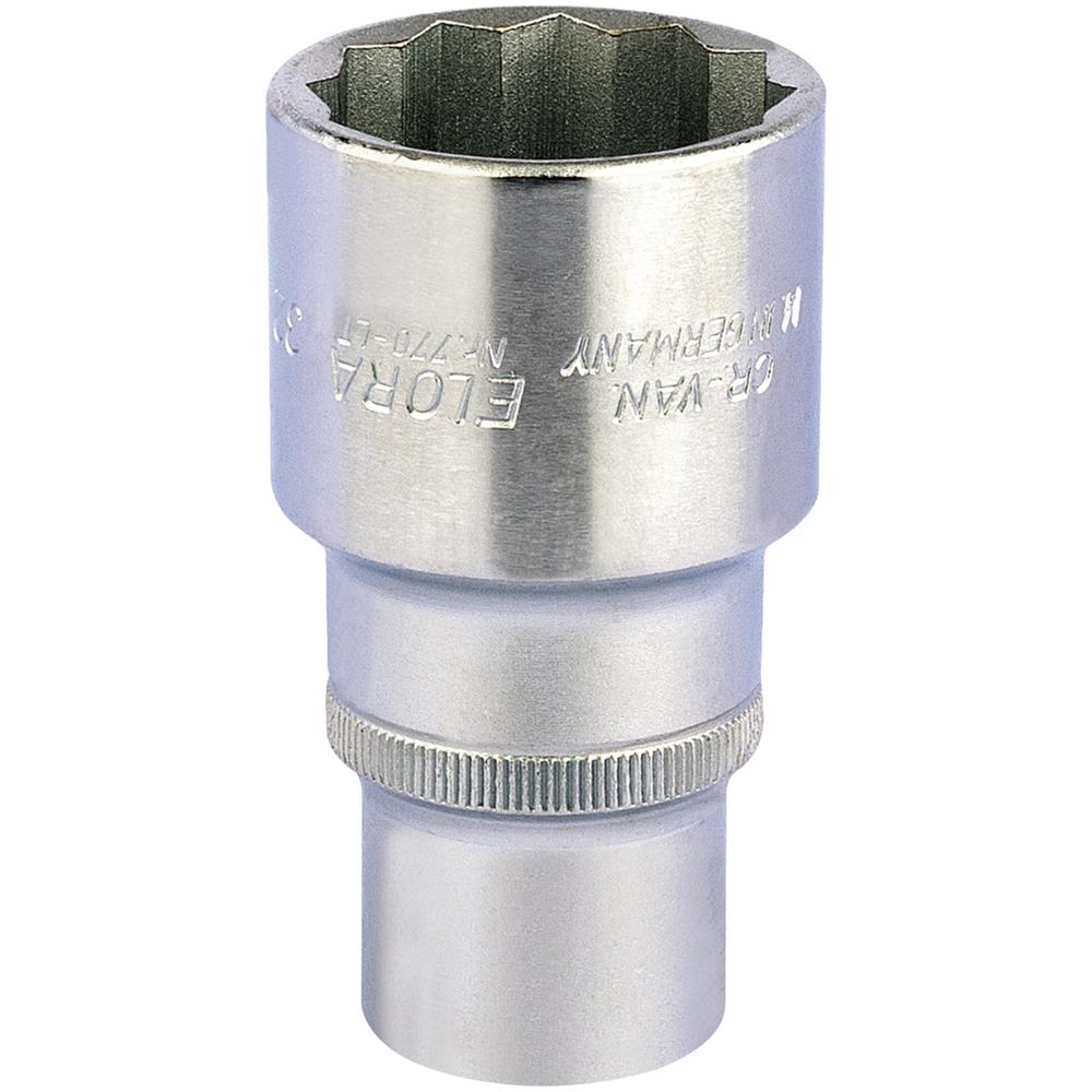 Elora 1/2" Drive Deep Bi Hexagon Socket Metric 1/2" 32mm