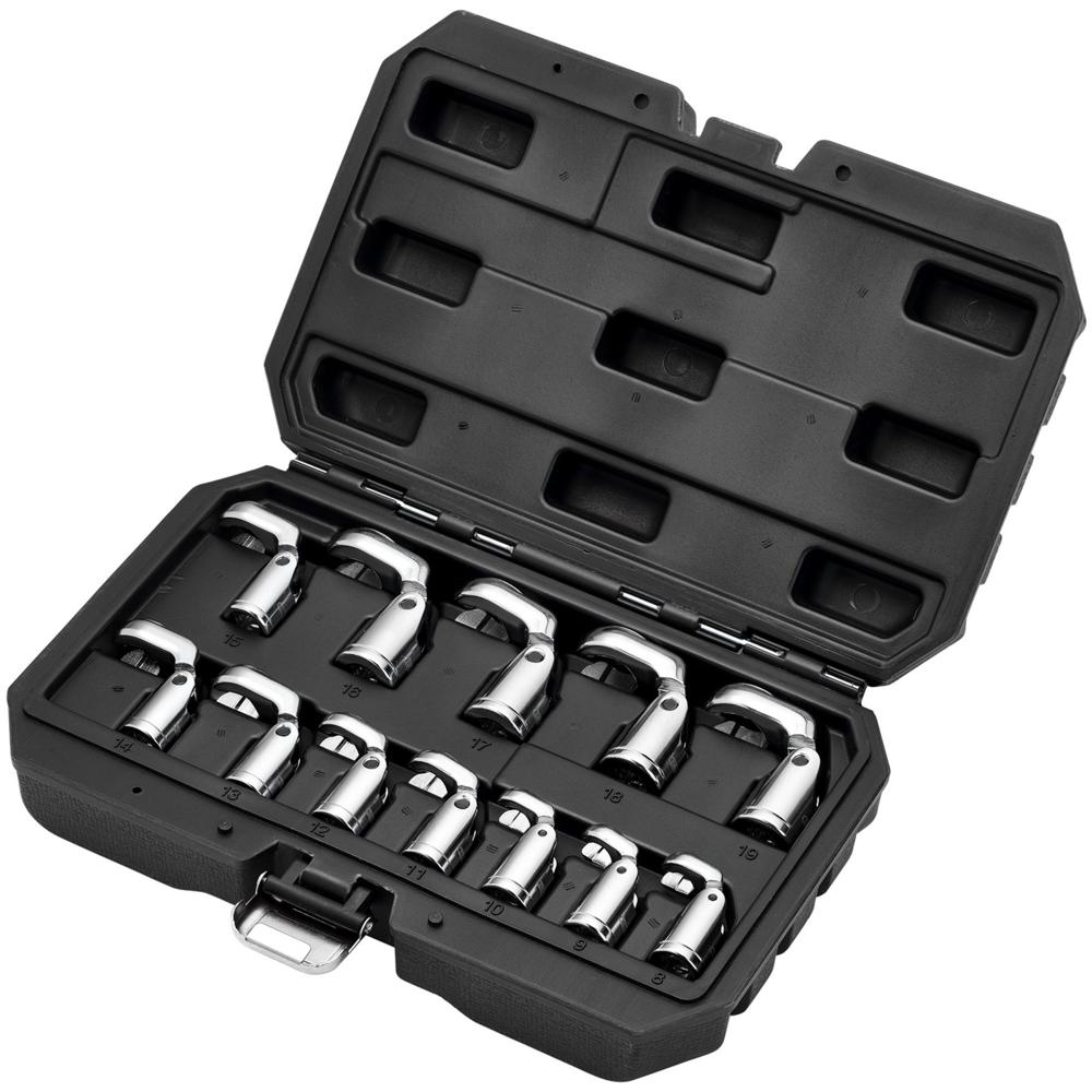 Draper 12 Piece 3/8" Drive Flexible Crowfoot Socket Wrench Set 3/8
