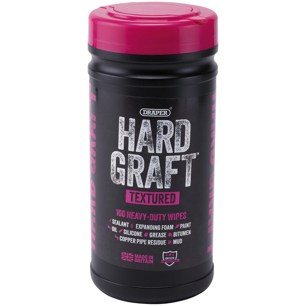 Draper 12435 Draper Hard Graft Multipurpose Textured Wipes (Tub of 100) - Image 9